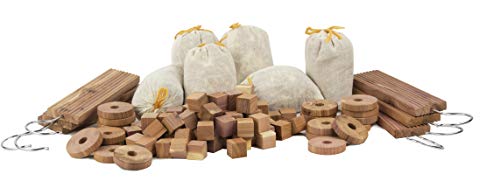 Clothes Protector Cedar Moth Repellent Set Fresh Storage Accessories Blocks, Ring, Hang up (72 Pieces) Clothes Protector Cedar Moth Repellent Set Fresh Storage Accessories Blocks, Ring, Hang up (72 Pieces)