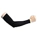 Arm Sleeve,iGreely Outdoor Sports Bike Cycling Compression Armband for Basketball Football Baseball Shooting Arms Protector Breathable Lycra UV Protection Arm Sleeves -1 Pair (Black)