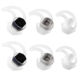 Bose Replacement Noise Isolation Silicone Earbuds/Earplug Tips 3 Pairs Size S M L for Bose Earphones Fit Bose QC20 QuietControl 20 QC30 SIE2 IE3 Soundsport Wireless Earphones (White)