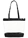 Ensign Peak Clear Shoulder Zipper Tote, Black