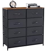 Kamiler Dresser with 8 Drawers,4-Tier Wide Chests of Drawers,Tall Storage Organizer Tower Unit fo...