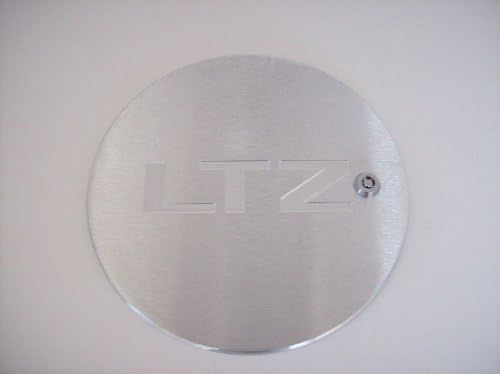 Billet Fuel Door 07-14 Chevy Silverado, GMC Sierra Pick up Satin with LTZ Logo