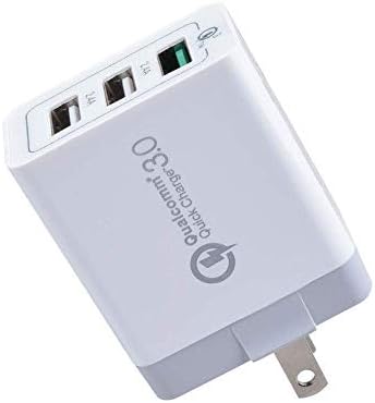 Quick Charge 3.0 Multi USB Charger-Portable USB Wall Charger with 3 USB Port,Qualcomm Travel Quick 3.0 Charging Adapter Power, Foldable Plug Compatible for Samsung S8/S7,Note8/7,LG,iPd,Nexus,HTC