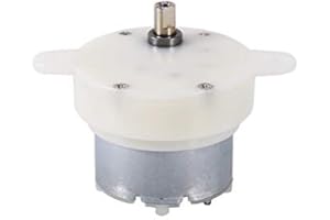 WALFRONT DC 12V Gear Motor High Torque Slow Speed Micro Electric Motor Gearbox 3 RPM 4mm Shaft Diameter