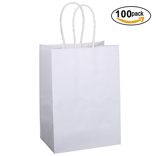 BagDream Kraft Paper Bags 100Pcs 5.25