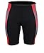 Men's Sublimation Print Gel 3-D Padded Cycling Biking Short (Large, Red)