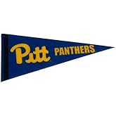 Pitt Panthers Felt Mini Pennant - Size: 4" x 9" - Officially Licensed - 1 Pennant Per Pack