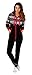 SKYLINEWEARS Womens Onesie Fashion Playsuit Ladies Jumpsuit Black Red-Stripe L