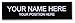 Office Desk Name Plate or Door Sign - Laser Engraved Signage Material - black