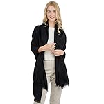 Womens Scarf Large Soft Silky Pashmina Shawl Wrap Stole in Solid Colors