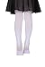 STELLE Girls' Ultra Soft Pro Dance Tight/Ballet Footed Tight (Toddler/Little Kid/Big Kid), White, S