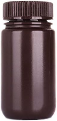 Aibelong Lab Amber Plastic Reagent Bottle (150ml, Wide Neck)