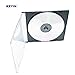 KEYIN Black Slim CD Jewel Case - Premium, 100 Pack