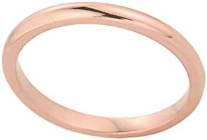 Stackable 10k Rose Gold Sizable Plain Toe Ring, Size 4.5