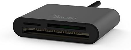 Juiced Systems Aluminum USB 3.0 Memory Card Reader Adapter - CF Memory Card | SD | Micro SD | USB 3.0