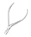 Rui Smiths Carbon Steel Cuticle Nippers - Professional Carbon Steel French Handle - 6mm Jaw, Single Spring