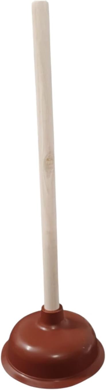 t&b enterprise Heavy Duty Toilet Plunger (6 Inch Cup & 17 Inch Handle) Powerful Toilet Un-blocker Strong Suction Pump Best for Kitchen Sink Bathroom Shower Draining