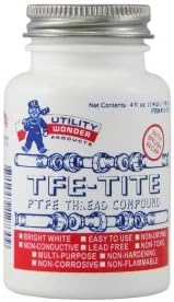 TFE-Tite PTFE Pipe Joint Compound (Teflon Paste) w/ Brush Cap, 4 oz (1/4 pint)