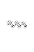 Nose Ring Bling 3 Pack Tragus Helix Clear Star CZ Studs 316L Surgical Steel Ear Cartilage Jewelry 16G
