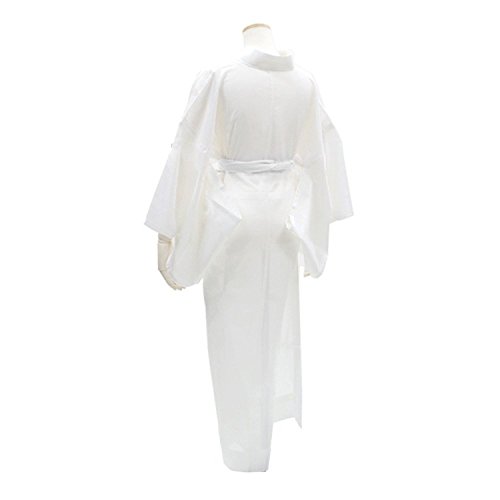 KYOETSU Women's Japanese Kimono Summer Underwear Nagajuban Washable (Medium, White (without emonnuki))