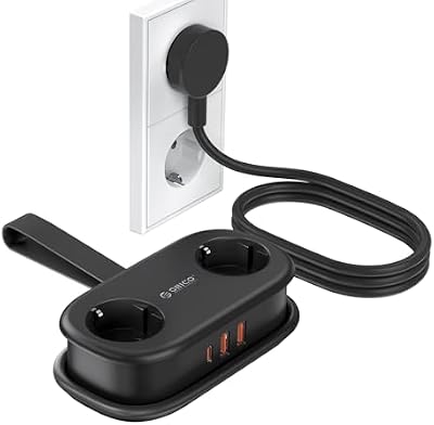 AP3 Reise Steckdosenleiste USB‑C PD 20W Schwarz
