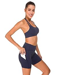 QUEENIEKE Women's Light Support Double-T Back Wire  Pad Yoga Sports Bra