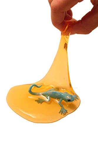 Bulk - 12 Lizard Slimes - Fun Slime with Reptile Figurine - Putty - Goo - Party Favors and Goodie Bags