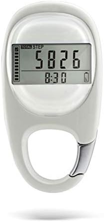 Mlamat 3D Digital Pedometer,Simple 3D Digital Pedometer Portable Walking Step Counter with Carabiner Clip for Men/Women/Pets,LCD Step Counter for Men Women