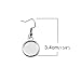 Earring Wire Hooks by JGFinds for 12mm Cabochon Settings, 40 Pack for DIY Jewelry Making