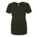 Adar Universal Double Pocket Snap Front Top - 604 - Olive - M