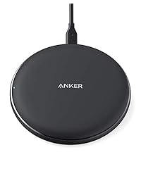 Anker Wireless Charger, Powerwave Pad Upgraded 10W Max, 7.5W for iPhone 11, Pro, Max, XS Max, XR, XS, X, 8, Plus, 10W Fast-Charging Galaxy S10 S9 S8, Note 10 Note 9 Note 8 (No AC Adapter)