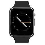 Wzpiss Smart Watch Bluetooth Smartwatch Touchscreen Wrist Watch Sports Fitness Tracker with Camera Pedometer SIM/SD Card Slot Compatible Samsung Android iPhone iOS for Kids Women Men (Black)