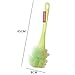 Minalo 18in Long Plastic Handle Nylon Mesh Brush/body Back/bath Shower Puff Large Head (Green)