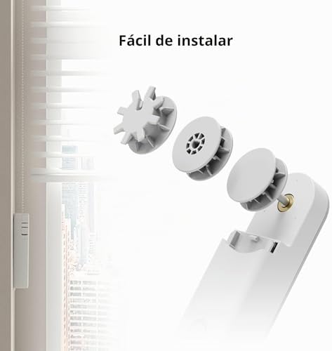 Controlo de persianas E1, requer AQARA HUB, programação e controlo por voz, bateria recarregável de longa duração, compatível com HomeKit, Alexa, Google Assistant e IFTTT