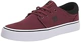 DC Men's Trase TX Skate Shoe, DEEP Wine, 9