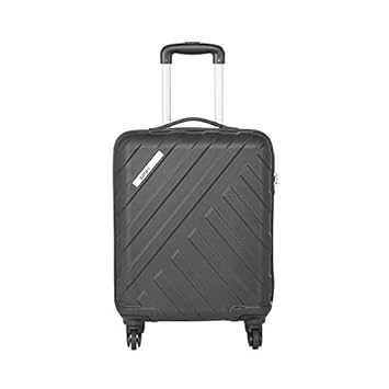 Safari Harbour 55 Cms Polycarbonate Black Cabin TSA Lock 4 wheels Hard Suitcase