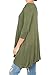 Love In Women's 3/4 Sleeve Round Neck Relaxed Drape Tunic T Shirt Top S~3XL