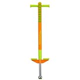 Flybar 2017 Limited Edition Foam Maverick Pogo Stick & T-Shirt for Boys & Girls, Ages 5-9 (Orange/Lime) Comes With New 'Rubber' Grip Handles.
