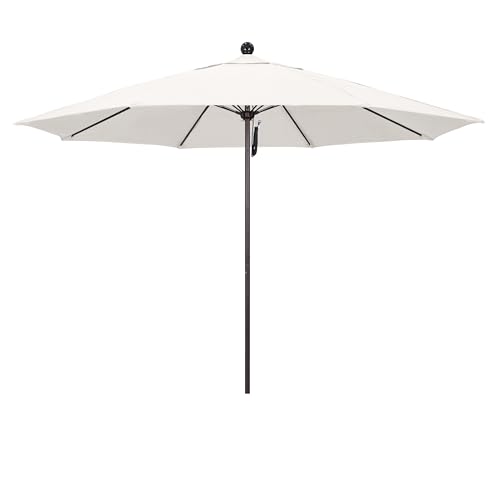 California Umbrella 11Ft Commercial Grade Market Umbrella, Pulley Lift, Aluminu…