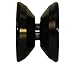Yoyo King Black Dr. Smalls 3/4 Sized Metal Yoyo with Narrow Responsive and Wide Nonresponsive C Bearing and Extra Yoyo String