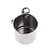 Jim-Hugh Food Water Feeding Bird Single Cups with Clip Stainless Steel Parrot Cage Standthumb 3