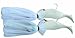 Blue Water Candy Tandem Loaded Parachute Rigs, 4-Ounce and 8-Ounce, White
