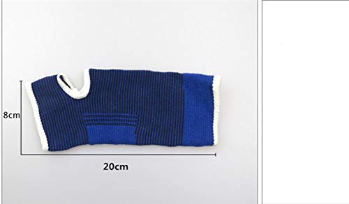 MINILUJIA Kids Hand Full Palm Protection Gloves and Children Sports Foot Ankle Brace Support and Wrist Guard Pad One Size - 3 Pair - High Elasticity Blue