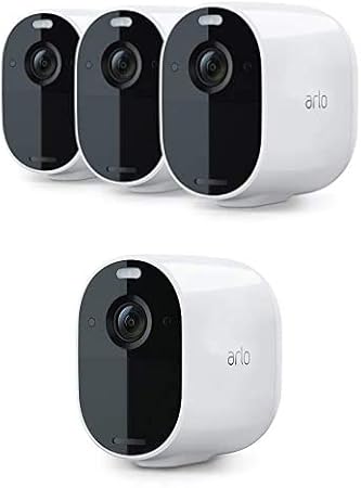 Amazon.com : Arlo Essential Spotlight Camera| 4 Pack Bundle : Camera
