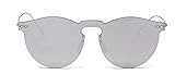 GAMT Vintage Rimless Mirrored Sunglasses Unisex Design Mercury