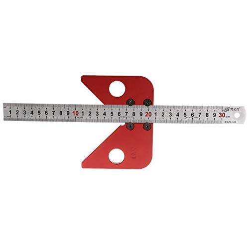 POWERTOOL Steel Ruler Measuring Scribe Tool, 45 Degree Scriber, Round Center Line Drawing Ruler, Gauge, Carpenter Layout Tool