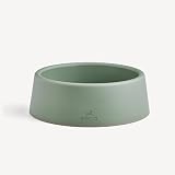 Beco Steady Bowl Small Olive Green Non Slip Recycled Plastic Pet Bowl