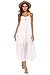 Poetsky Women's Strappy Casual Loose Boho Chiffon Halter Sleeveless Long Maxi Beach Party Dress