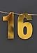 16 Years Loved Banner sweet 16 16th birthday party birthday decor Gold banner 16th birthday party party banner photo props sweet sixteen decorations anniversary decor gifts under 16
