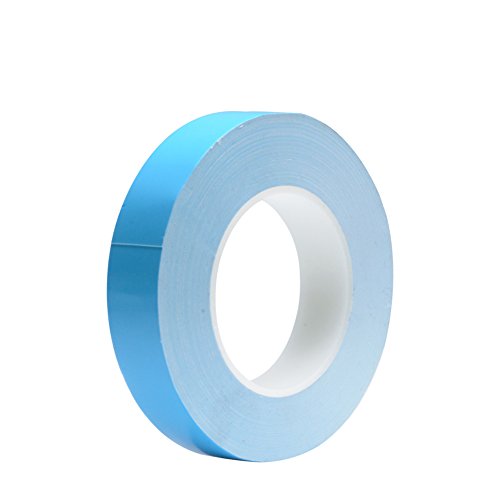 Nicelux 20mmx10 Meters 0.3mm Thickness Double Side Adhesive Thermal Conductive Tape for Heat Sink of LED Light,PC and More, Electrically Insulated,1 Reel Pack